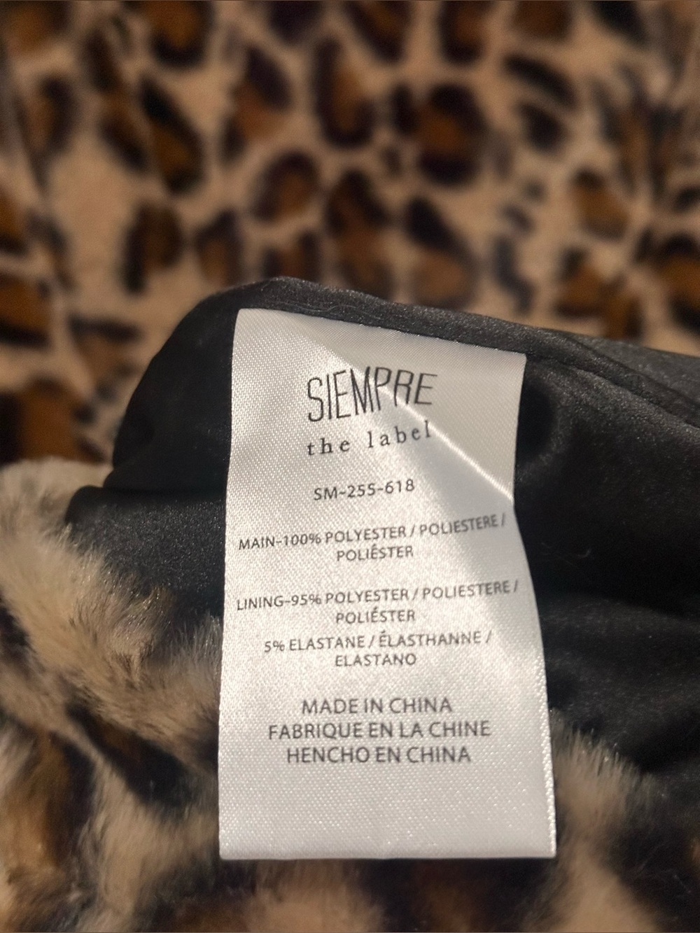 Anthropologie Siempre Sleeveless Printed Faux Fur Mini Dress XL - Picture 7 of 8